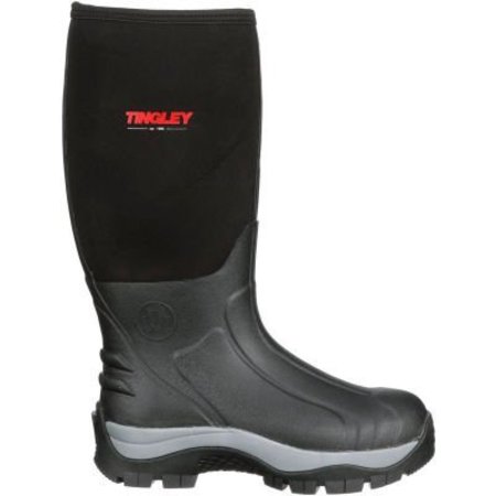 TINGLEY Tingley® Badger Insulated Fleece-Lined Boots, Plain Toe, Midsole, Deep Lug, 17"H, Blk, Size 5 80151.05